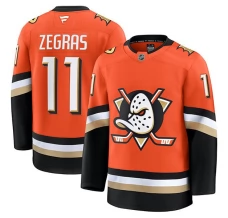 Miesten Anaheim Ducks Trevor Zegras 11 Pelipaita Oranssi Premium Koti