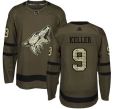 Miesten Arizona Coyotes Clayton Keller 9 Pelipaita Camo Green Authentic