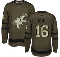 Miesten Arizona Coyotes Max Domi 16 Pelipaita Camo Green Authentic