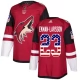 Miesten Arizona Coyotes Oliver Ekman-Larsson 23 Pelipaita USA Flag Fashion Punainen Authentic
