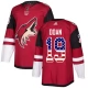 Miesten Arizona Coyotes Shane Doan 19 Pelipaita USA Flag Fashion Punainen Authentic