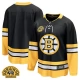 Miesten Boston Bruins Blank Pelipaita 100th Anniversary Patch Musta Premier Breakaway Vaihtoehtoinen
