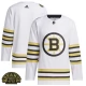 Miesten Boston Bruins Blank Pelipaita Primegreen 100th Anniversary Patch Valkoinen Authentic Vaihtoehtoinen