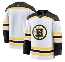 Miesten Boston Bruins Blank Pelipaita Valkoinen Premium Vieras