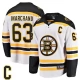 Miesten Boston Bruins Brad Marchand 63 Pelipaita Captain Patch Valkoinen Breakaway Vieras