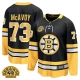 Miesten Boston Bruins Charlie McAvoy 73 Pelipaita 100th Anniversary Patch Musta Premier Breakaway Vaihtoehtoinen