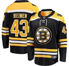 Miesten Boston Bruins Danton Heinen 43 Pelipaita Musta Premier Breakaway Koti