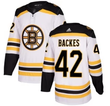 Miesten Boston Bruins David Backes 42 Pelipaita Valkoinen Authentic