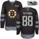 Miesten Boston Bruins David Pastrnak 88 Pelipaita 1917-2017 100th Anniversary Patch Musta Authentic