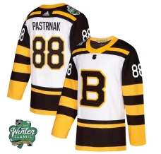 Miesten Boston Bruins David Pastrnak 88 Pelipaita 2019 Winter Classic Patch Valkoinen Authentic