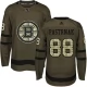 Miesten Boston Bruins David Pastrnak 88 Pelipaita Camo Green Authentic