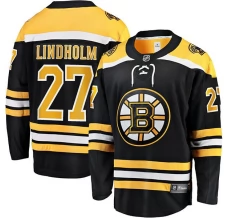 Miesten Boston Bruins Hampus Lindholm 27 Pelipaita Musta Breakaway Koti