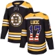 Miesten Boston Bruins Milan Lucic 17 Pelipaita USA Flag Fashion Musta Authentic