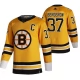 Miesten Boston Bruins Patrice Bergeron 37 Pelipaita 2020-21 Reverse Retro Keltainen Authentic