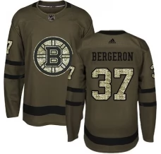 Miesten Boston Bruins Patrice Bergeron 37 Pelipaita Camo Green Authentic