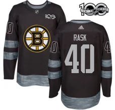 Miesten Boston Bruins Tuukka Rask 40 Pelipaita 1917-2017 100th Anniversary Patch Musta Authentic