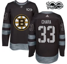 Miesten Boston Bruins Zdeno Chara 33 Pelipaita 1917-2017 100th Anniversary Patch Musta Authentic