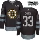 Miesten Boston Bruins Zdeno Chara 33 Pelipaita 1917-2017 100th Anniversary Patch Musta Authentic