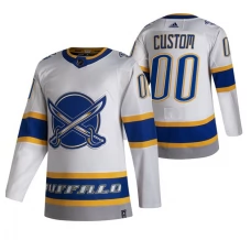 Miesten Buffalo Sabres Custom Pelipaita 2020-21 Reverse Retro Valkoinen Authentic