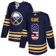 Miesten Buffalo Sabres Evander Kane 9 Pelipaita USA Flag Fashion Navy Authentic