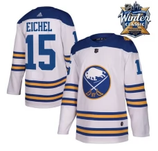 Miesten Buffalo Sabres Jack Eichel 15 Pelipaita 2018 Winter Classic Patch Valkoinen Authentic