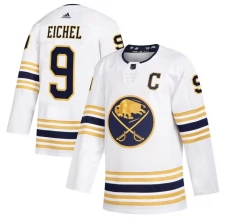 Miesten Buffalo Sabres Jack Eichel 9 Pelipaita 2019 50th Season Captain Patch Valkoinen Authentic
