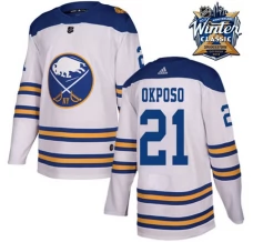 Miesten Buffalo Sabres Kyle Okposo 21 Pelipaita 2018 Winter Classic Patch Valkoinen Authentic