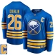 Miesten Buffalo Sabres Rasmus Dahlin 26 Pelipaita Captain Patch Royal Breakaway Koti