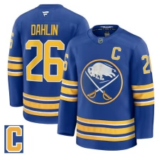 Miesten Buffalo Sabres Rasmus Dahlin 26 Pelipaita Captain Patch Royal Premium Koti