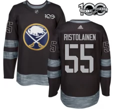 Miesten Buffalo Sabres Rasmus Ristolainen 55 Pelipaita 1917-2017 100th Anniversary Patch Musta Authentic