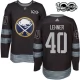 Miesten Buffalo Sabres Robin Lehner 40 Pelipaita 1917-2017 100th Anniversary Patch Musta Authentic