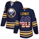 Miesten Buffalo Sabres Robin Lehner 40 Pelipaita USA Flag Fashion Navy Authentic