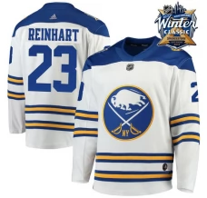 Miesten Buffalo Sabres Sam Reinhart 23 Pelipaita 2018 Winter Classic Patch Valkoinen Authentic