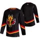 Miesten Calgary Flames Blank Pelipaita 2020-21 Reverse Retro Musta Authentic