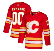 Miesten Calgary Flames Custom Pelipaita 2018-19 Punainen Authentic
