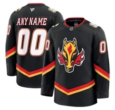 Miesten Calgary Flames Custom Pelipaita Musta Premium Vaihtoehtoinen