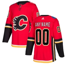 Miesten Calgary Flames Custom Pelipaita Punainen Authentic