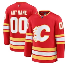 Miesten Calgary Flames Custom Pelipaita Punainen Premium Koti