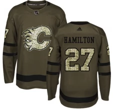 Miesten Calgary Flames Dougie Hamilton 27 Pelipaita Camo Green Authentic