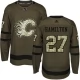 Miesten Calgary Flames Dougie Hamilton 27 Pelipaita Camo Green Authentic