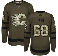Miesten Calgary Flames Jaromir Jagr 68 Pelipaita Camo Green Authentic