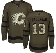 Miesten Calgary Flames Johnny Gaudreau 13 Pelipaita Camo Green Authentic