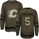 Miesten Calgary Flames Mark Giordano 5 Pelipaita Camo Green Authentic