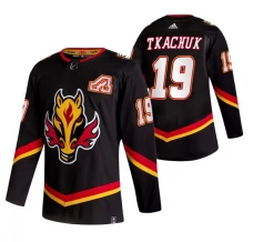 Miesten Calgary Flames Matthew Tkachuk 19 Pelipaita 2020-21 Reverse Retro Musta Authentic