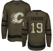 Miesten Calgary Flames Matthew Tkachuk 19 Pelipaita Camo Green Authentic