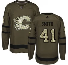 Miesten Calgary Flames Mike Smith 41 Pelipaita Camo Green Authentic