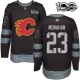 Miesten Calgary Flames Sean Monahan 23 Pelipaita 1917-2017 100th Anniversary Patch Musta Authentic