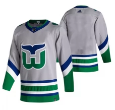 Miesten Carolina Hurricanes Blank Pelipaita 2020-21 Reverse Retro Harmaa Authentic