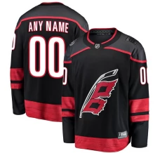 Miesten Carolina Hurricanes Custom Pelipaita Musta Breakaway Koti