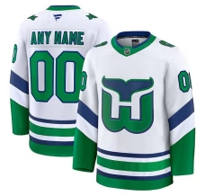 Miesten Carolina Hurricanes Custom Pelipaita Whalers Throwback Valkoinen Premium Vaihtoehtoinen